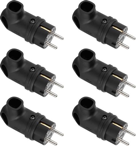 Winkel-Stecker 230V/16A, OHNE Kabel, Maximaler Kabelquerschnitt 2,5 mm² ...
