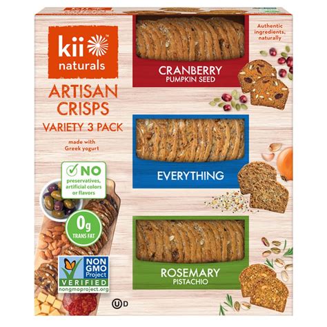 Amazon Kii Naturals Artisan Crisps Healthy Snack Crackers For