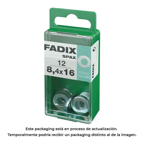 Caja S 12 Unid Arandela Plana Cinc 8 4x16mm Fadix Leroy Merlin