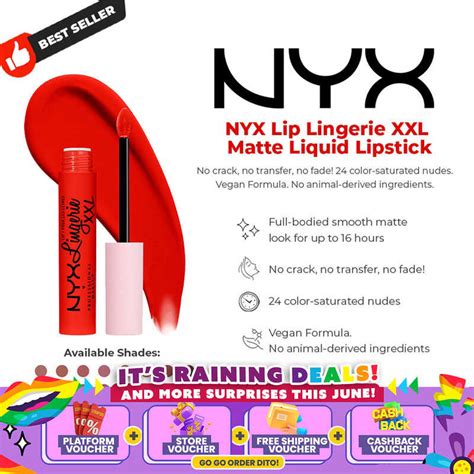 NYX Lip Lingerie XXL Matte Liquid Lipstick All Day Comfort Long Lasting 16Hr Wear