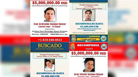 Quiénes son los tres hijos de El Chapo que siguen libres El Heraldo