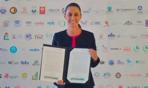 Claudia Sheinbaum Firma Pacto Por La Primera Infancia