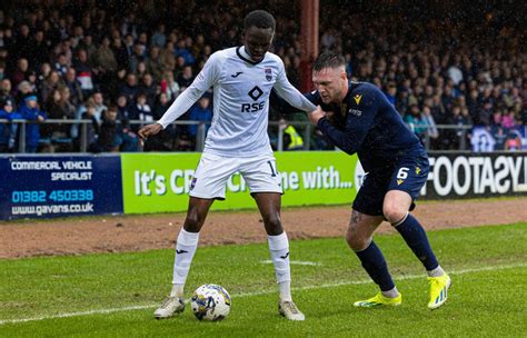 Dundee Fc Ross County Scott Tiffoney Brace Earns Victory