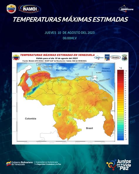 Clima Hoy De Agosto En Venezuela Seg N El Inameh