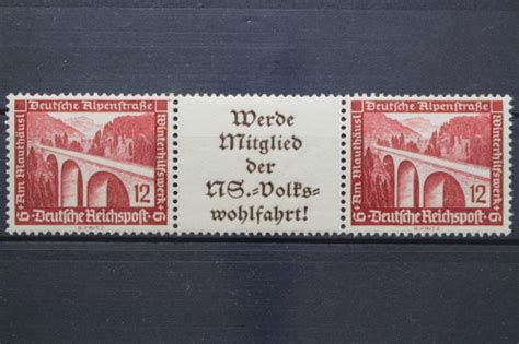 Deutsches Reich Minr W Ungebraucht Unused Briefmarken