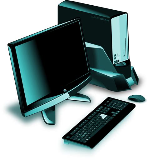 Download Freebie Vector Of A Desktop Computer On Transparent Gaming