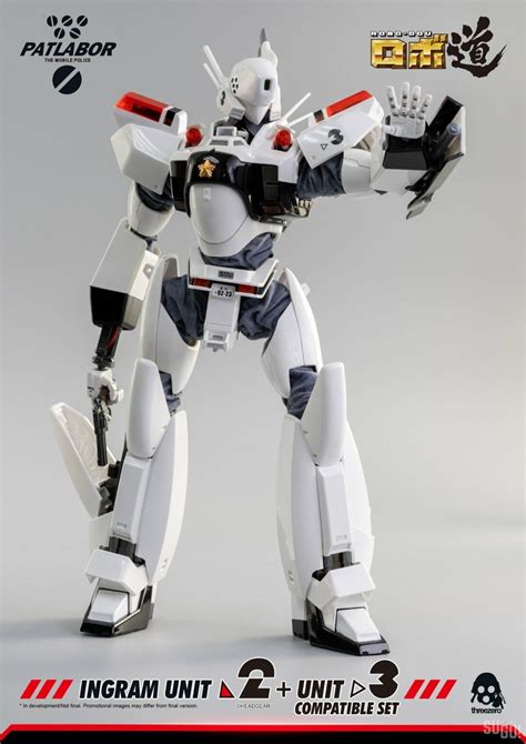 Threezero Mobile Police Patlabor Robo Dou Ingram Unit 2 Unit 3 Set 1