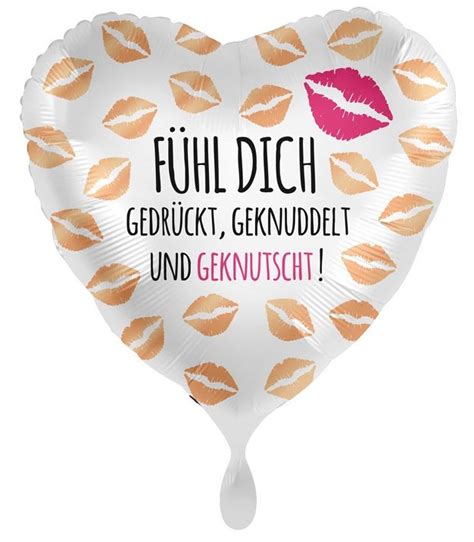 F Hl Dich Gedr Ckt Herz Folienballon Cm Party De