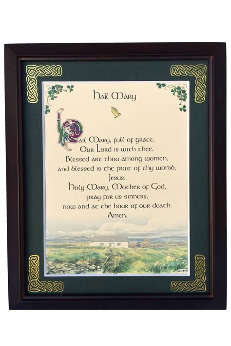 Hail Mary 8x10 Framed Blessing