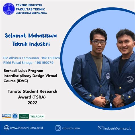 Selamat Mahasiswa Teknik Industri Lulus Program IDVC 2022 Program