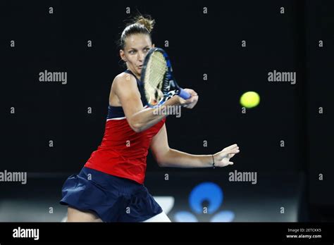 Melbourne Aus Karolina Pliskova Cze During Her Day Eight Match Of