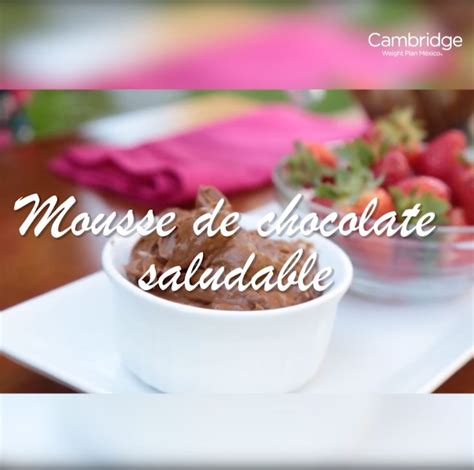 Receta Cwp Mousse De Chocolate Saludable Mousse De Chocolate Mousse