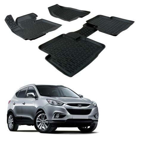 3D TAPIS DE SOL EN CAOUTCHOUC PREMIUM COMPATIBLE AVEC HYUNDAI Ix35