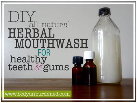 Diy All Natural Herbal Mouthwash For Healthy Teeth And Gums Mouthwash