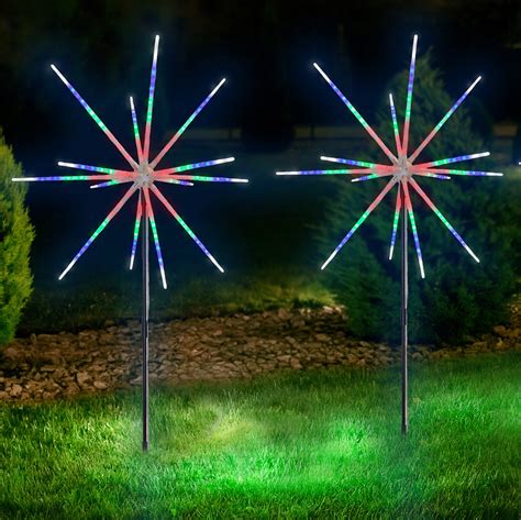 Sparkler LED Garden Lights with Remote - Set of 2 Lights