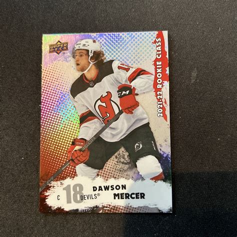 2021 22 Upper Deck 21 22 Rookie Commemorative Class Red Dawson Mercer