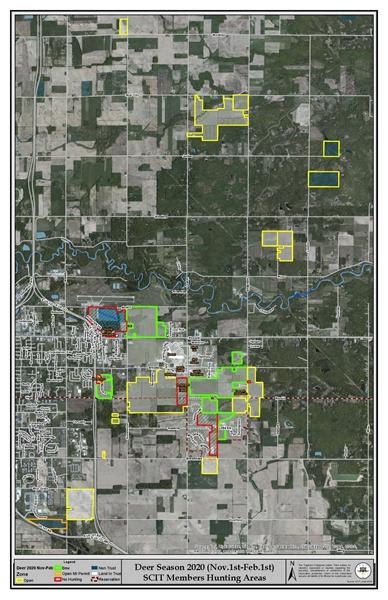 Tribal Hunting Season Areas In Use Saginaw Chippewa Indian Tribe