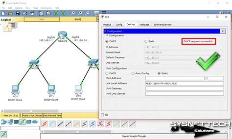 How To Configure Dhcp In Packet Tracer Sysnettech Solutions