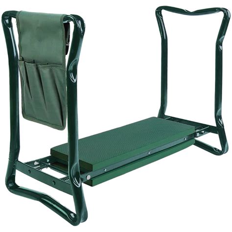 Tabouret De Jardinage Pliable Avec Rangement Vert Linxor Leroy Merlin