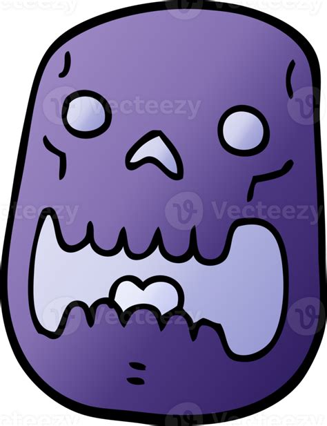 Cartoon Doodle Halloween Skull 36341605 Png