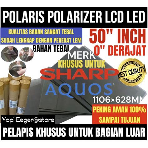 Jual Polaris Polarizer Lcd Led Sharp Inch Derajat Lapisan