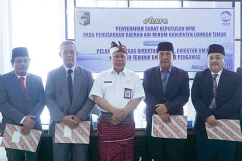 Marhaban Ditunjuk Jadi Plt Direktur Utama Pdam Lombok Timur Ini Pesan