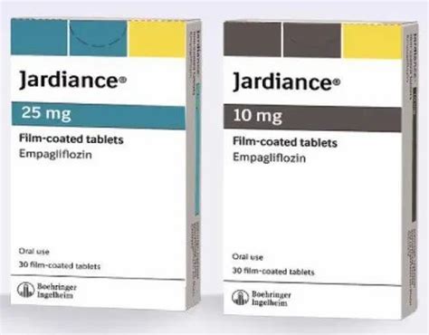 25 Mg Jardiance Empagliflozin Tablets Packaging Size 30 Film Coated