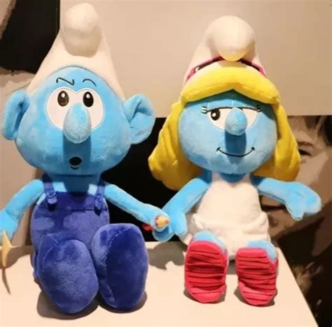 Pelúcia Dos Smurfs - Kit Pelúcia Os Smurfs Smurfette E Gênio | Frete grátis