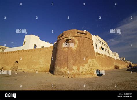 Portuguese Walls Of Essaouira 18th Century Morocco Africa Stock