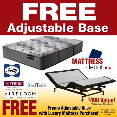 Mattress Sale Free Adjustable Base at Sherry Ramos blog