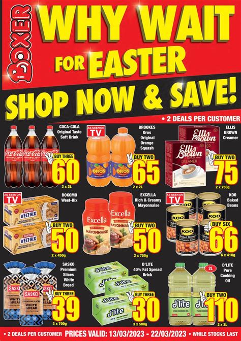 Boxer Super Stores Free State North West Why Wait For Easter