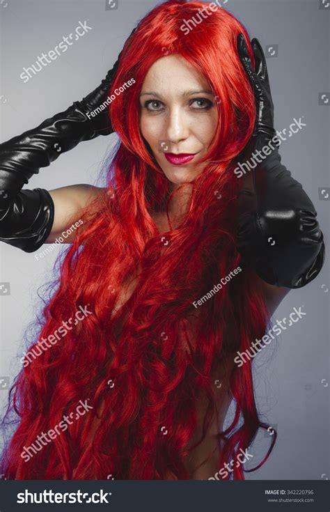 Sensual Nude Woman Long Red Hair Stock Photo 342220796 Shutterstock