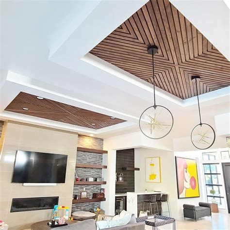 contemporary ceiling design   decorate  wood ceilings