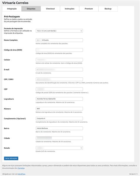Declaracao Conteudo Correios