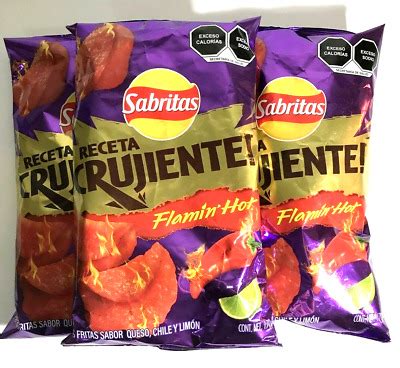 Pk Mexican Sabritas Receta Crujiente Flamin Hot G Oz EBay