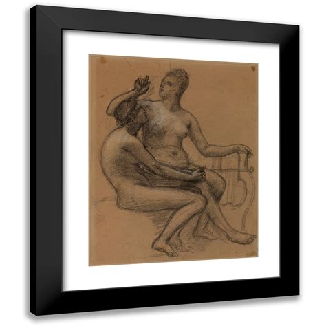 Pierre Puvis De Chavannes X Black Modern Framed Museum Art Print