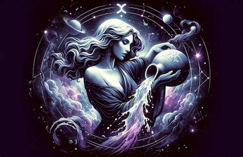 Premium Ai Image Zodiac Sign Aquarius Illustration