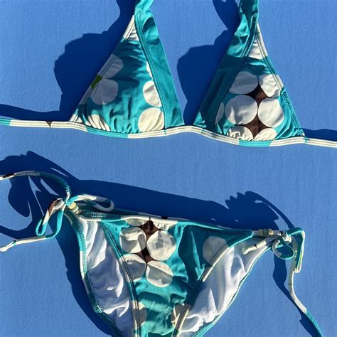 Vintage Y2K 2000s ROXY Bikini Set Adorable Depop