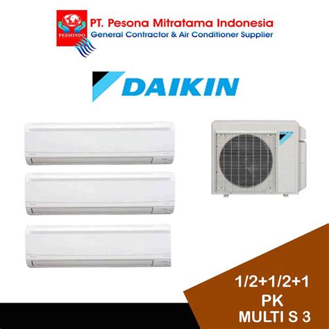 Jual AC Split Daikin Multi S 3 Koneksi 1 2 1 2 1 PK Shopee Indonesia