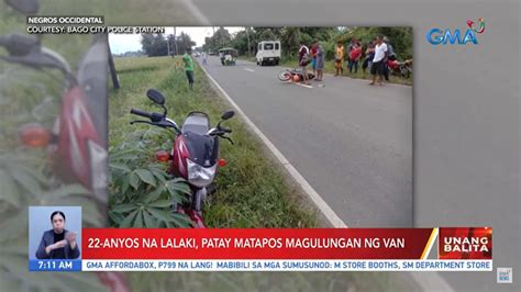 Anyos Na Rider Na Sumalpok Sa Pang Motorsiklo Patay Nang