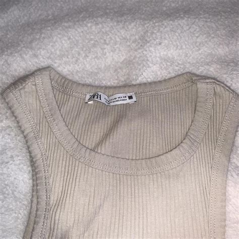 Nude Zara Side Boob Top Never Worn Perfect Depop