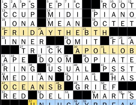 The New York Times Crossword Puzzle Solved: Thursday's New York Times ...