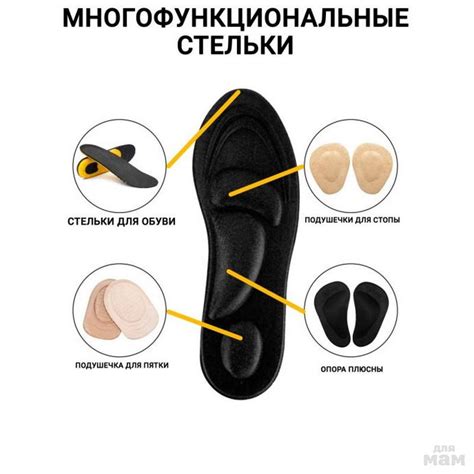 Анатомические стельки с эффектом памяти-мужские и женские размеры в ...