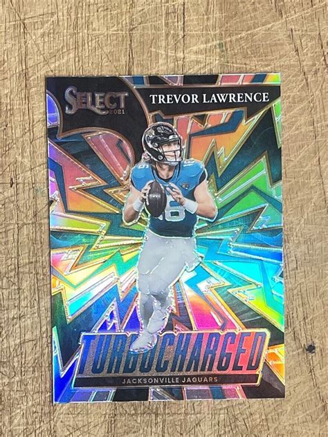 Select Football Trevor Lawrence Turbocharged Silver Prizm Sp Rc