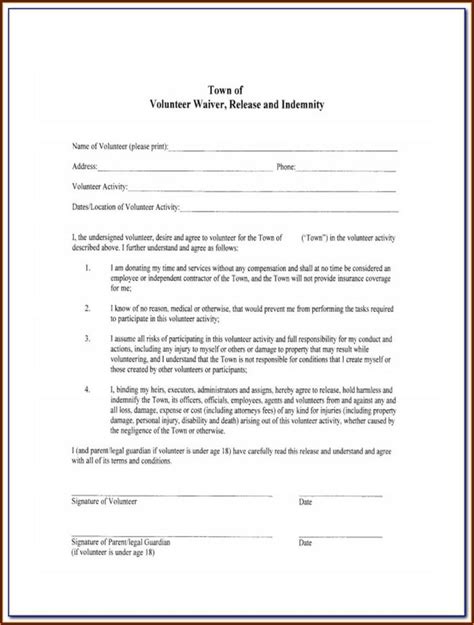 Bounce House Waiver Form Free