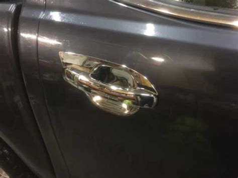 Ford Ranger T6 Door Handle Inserts Chrome Double Cab