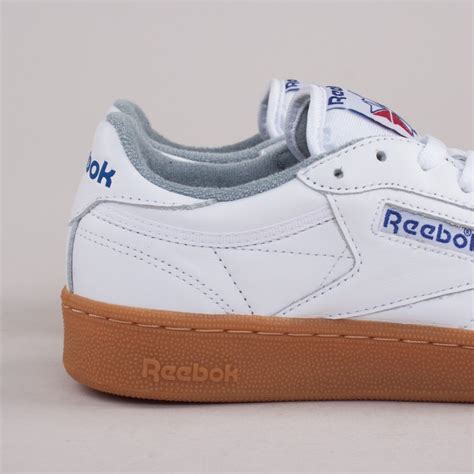Reebok Club C 85 Gum (White/Reebok Royal/Flat Grey) - Consortium.
