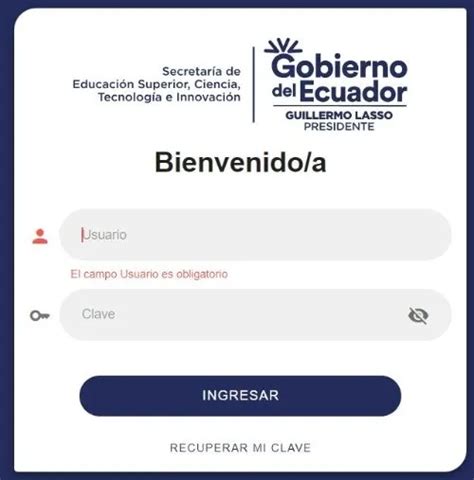 Consultar nota del examen de admisión Senescyt 2025