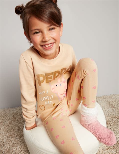 Mädchen Set aus Sweatshirt und Leggings Peppa Pig Takko Fashion