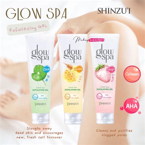 Jual Ms Shinzui Glow Spa Exfoliating Gel Aha Collagen Body Scrub